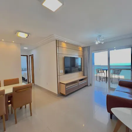 Desfrute De Um Moderno Apto Na Praia Do Morro, Com Deslumbrante Vista Mar, A Uma Quadra Da Praia, Redes De Protecao, Quartos Com Ar Condicionado, Roupas De Cama E Banho, Tv 65, Internet 500 Mega, Predio Com Piscina E Portaria 24 Horas Guarapari Exterior photo